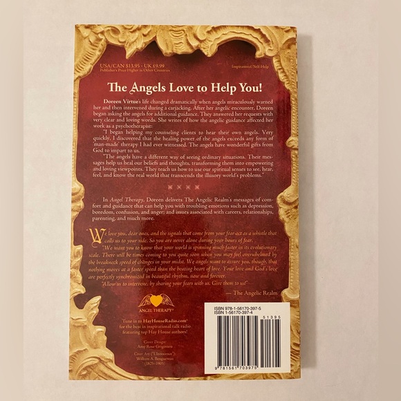 RARE SET* Doreen Virtue - Angel Therapy Handbook and Gold Gilded Oracle Deck - Picture 6 of 6